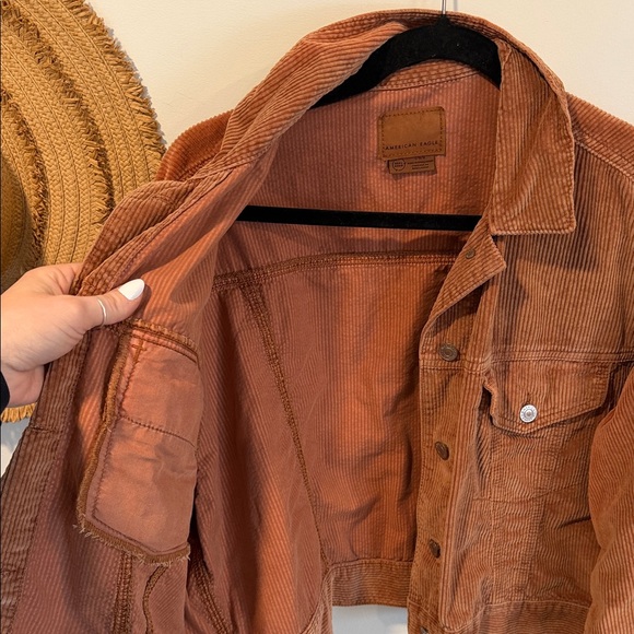 American Eagle Outfitters Brown Corduroy Jean Jacket - Picture 3 of 3